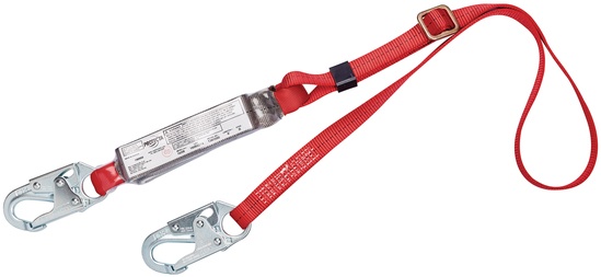 Protecta Pro 1341050 Pack Shock Absorbing Lanyard with Snap Hook from GME Supply