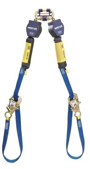DBI Sala Nano-Lok Web Tie-Back Twin Leg Quick Connect SRL from GME Supply