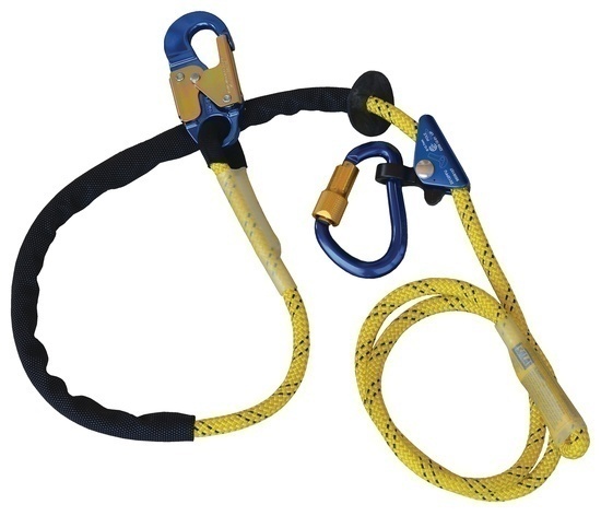 DBI Sala 1234071 Pole Climber's Adjustable Rope Positioning Lanyard with Aluminum Hardware from GME Supply