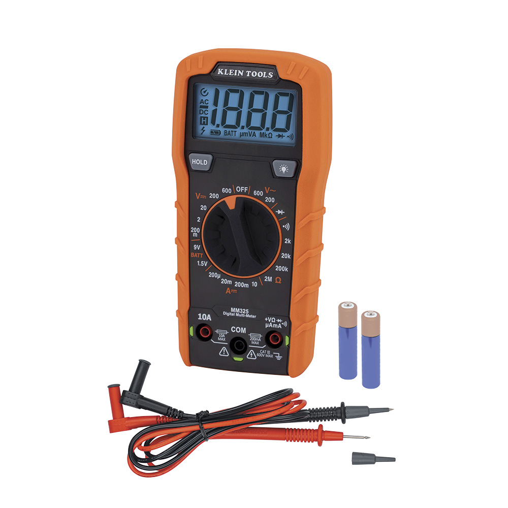 Klein Tools MM325 Manual Ranging 600 Volt Digital Multimeter from GME Supply