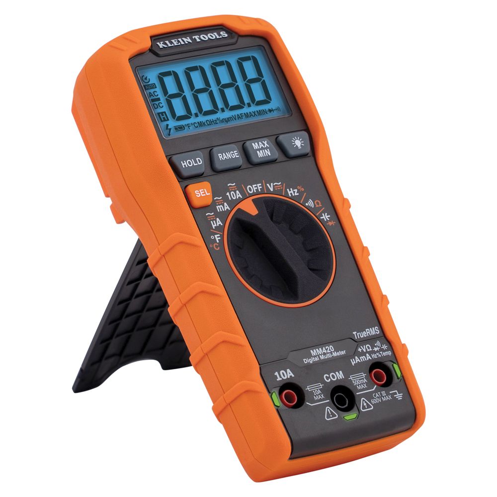 Klein Tools MM420 Digital Multimeter with TRMS Auto-Ranging from GME Supply