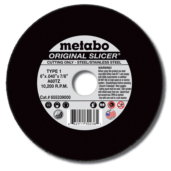 Metabo Original Slicer Type 1 - A60TZ from GME Supply