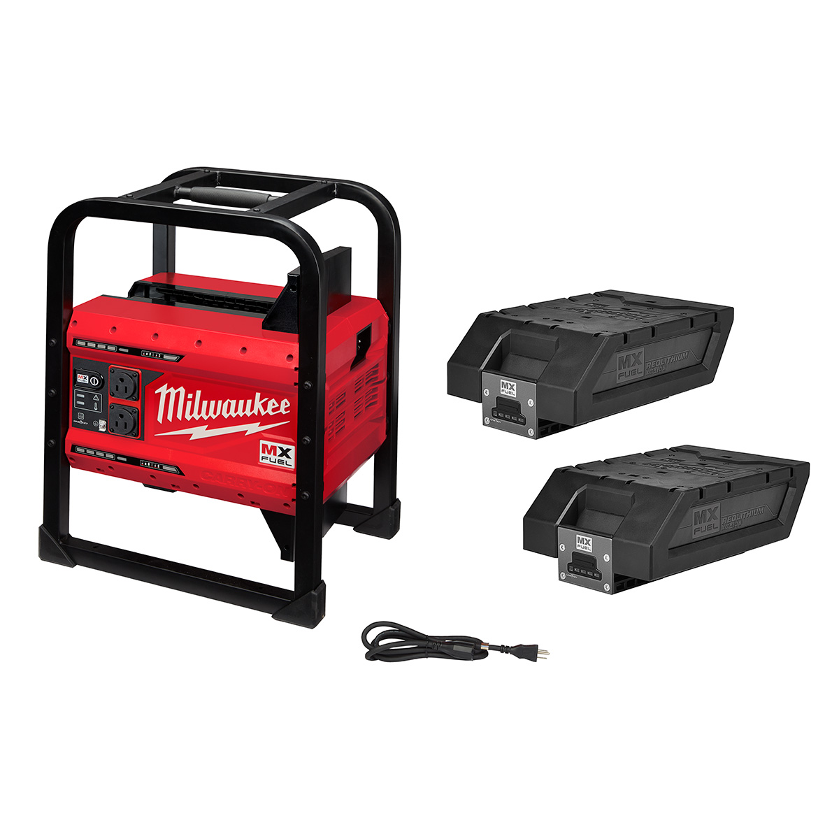 Milwaukee MX FUEL Carry-On 3600W/1800W Power Supply Generator from GME Supply