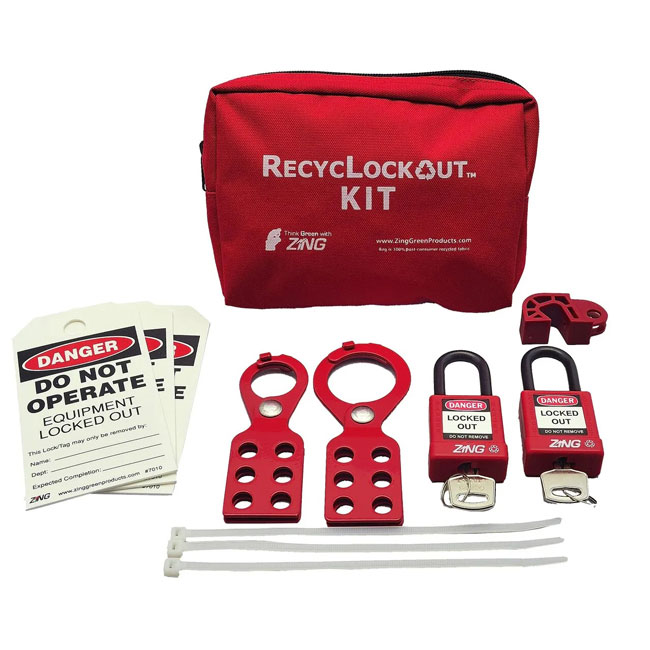 ZING Lockout Tagout General Application Kit from GME Supply