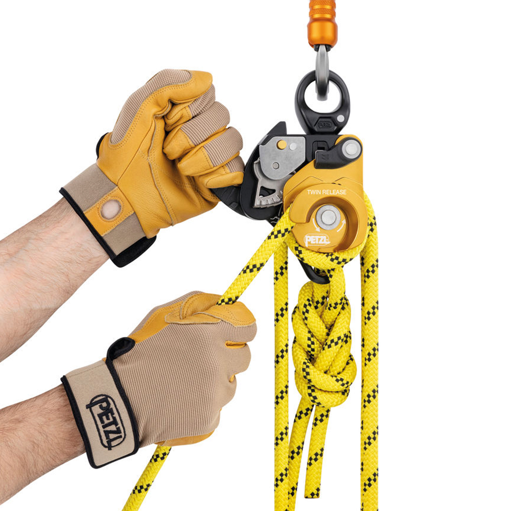 Petzl TWIN RELEASE Releasable Double Progress Haul System Capture Pulley from GME Supply