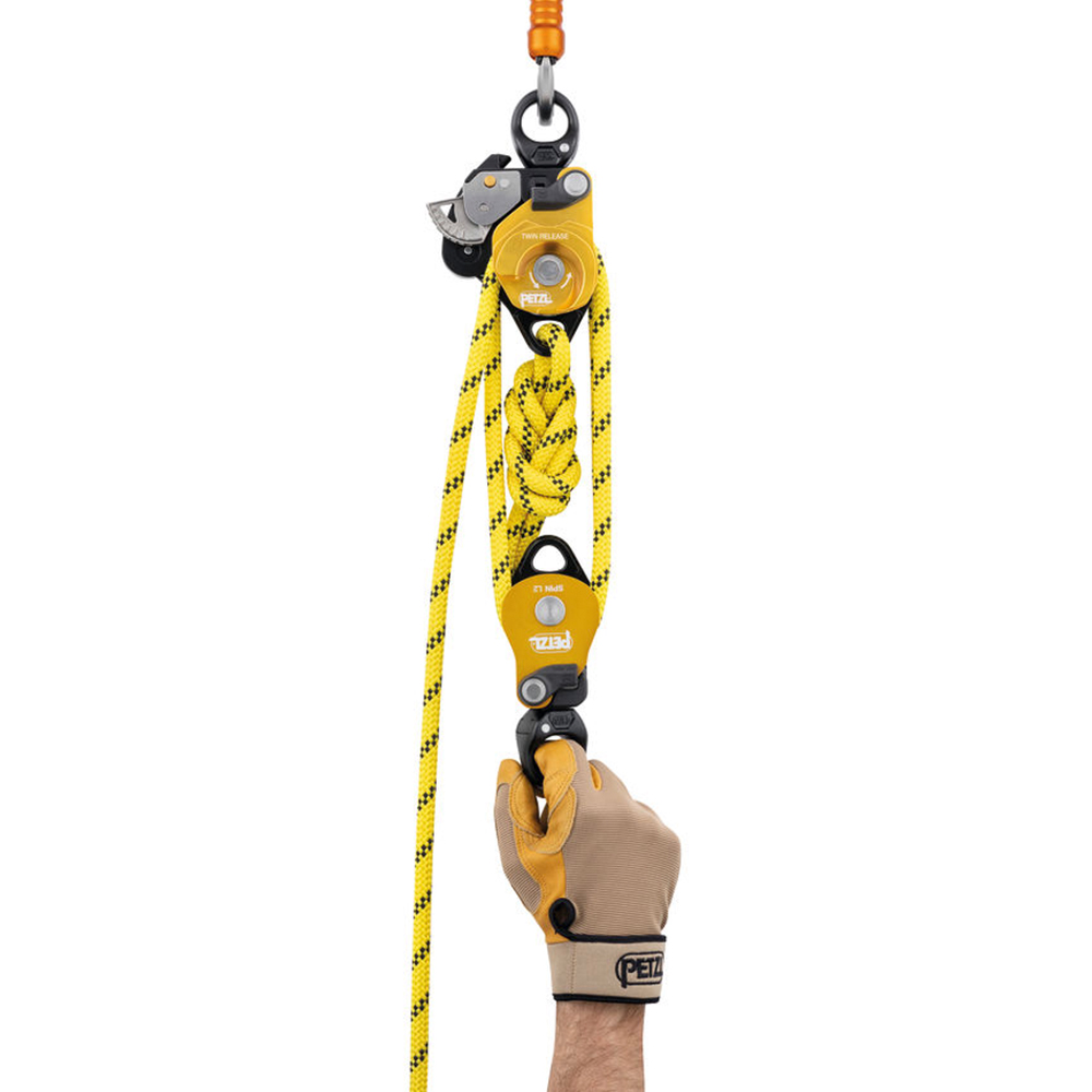 Petzl TWIN RELEASE Releasable Double Progress Haul System Capture Pulley from GME Supply