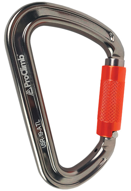 Twist Lock -Beamer Lite Big D Carabiner from GME Supply