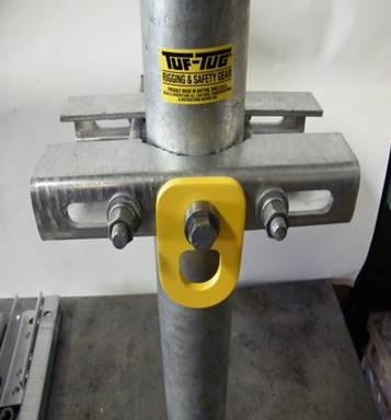 Tuf-Tug Tower Leg Tie-Off Anchor Round Leg from GME Supply