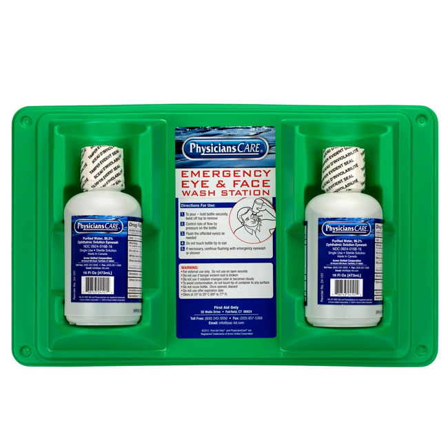 Pac-Kit Eye Wash Station - Twin 16 oz. from GME Supply