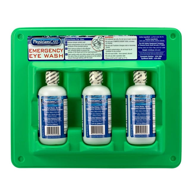 First Aid Only Eye Wash Station Triple 8 oz.
