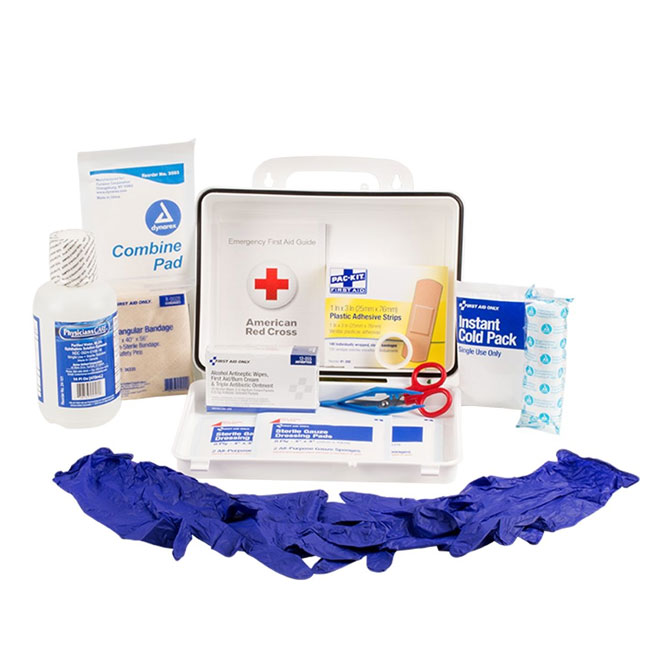 Pac-Kit First Aid Kit & Eye Wash Station - Single 16 oz. from GME Supply