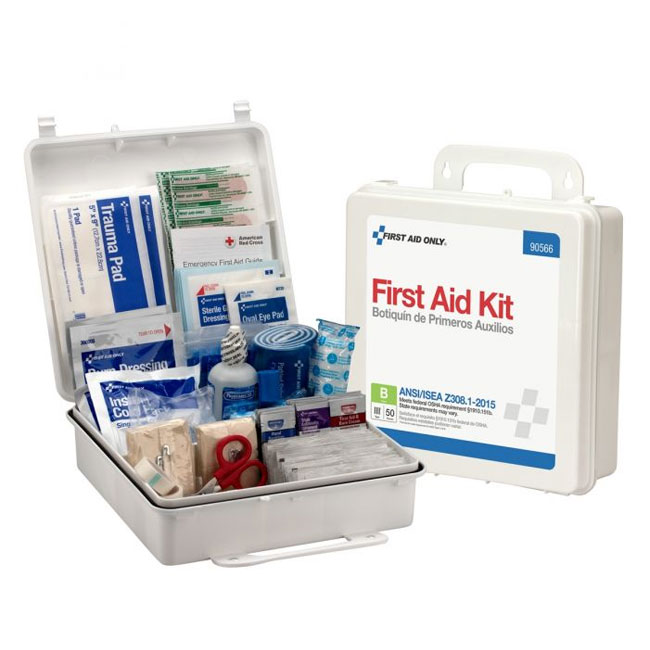 First Aid Only 50 Person Class B Bulk First Aid Kit Plastic