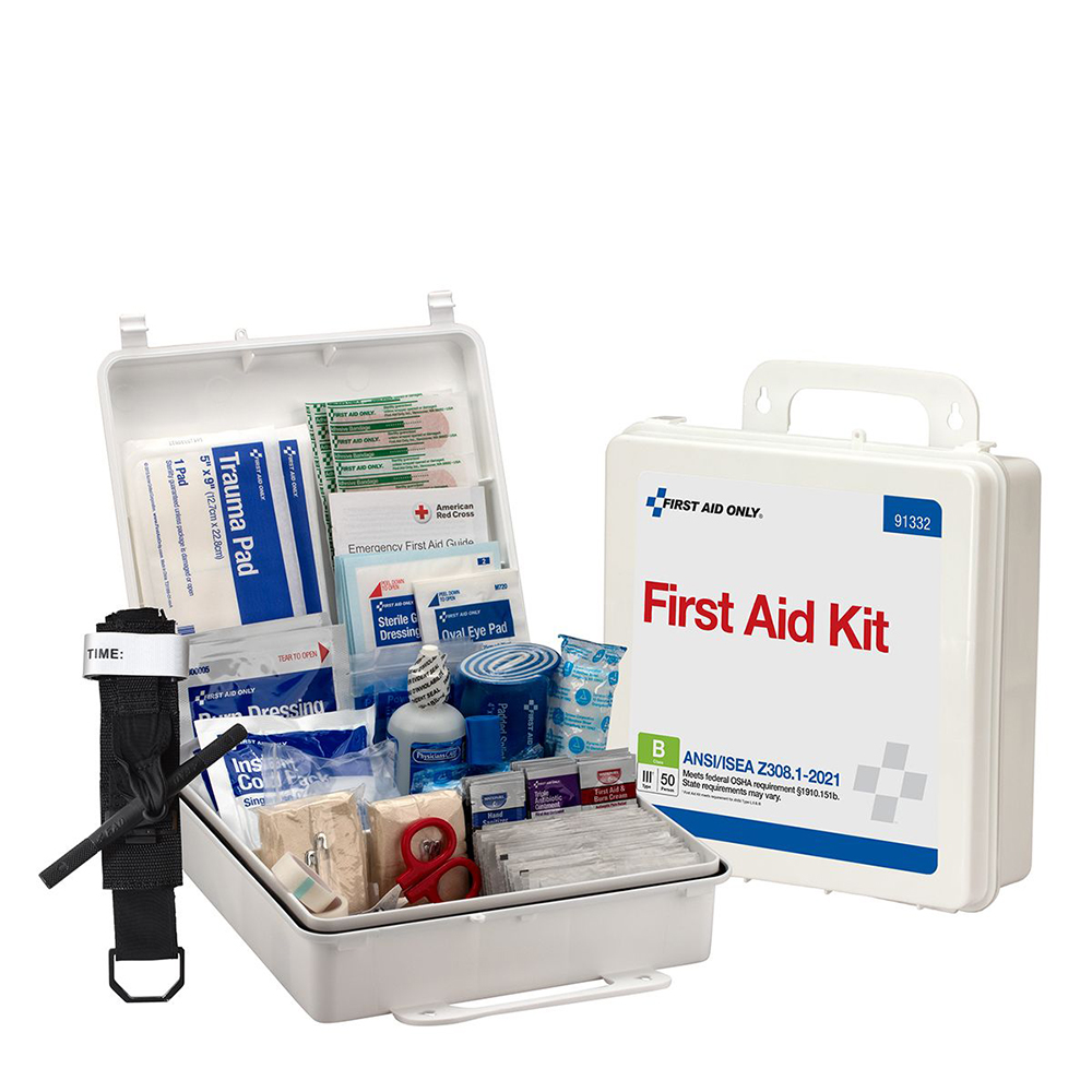 First Aid Kit: 25-Person Class A ANSI Z308.1-2021