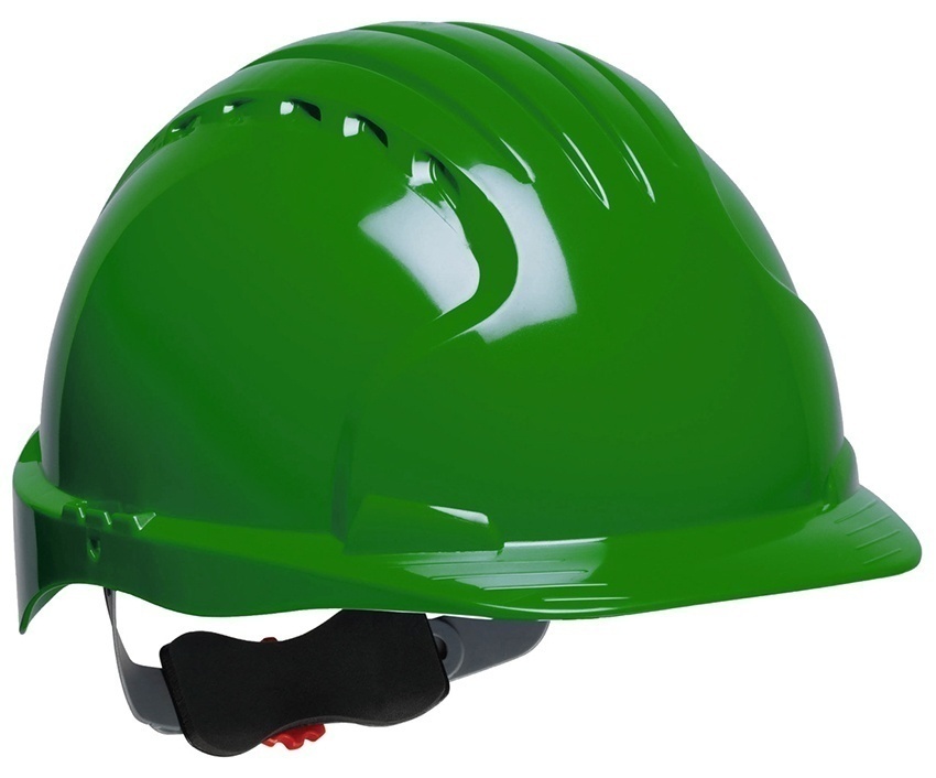 JSP EV6151 Evolution Deluxe Standard Brim Safety Helmet - Non-Vented - Green from GME Supply
