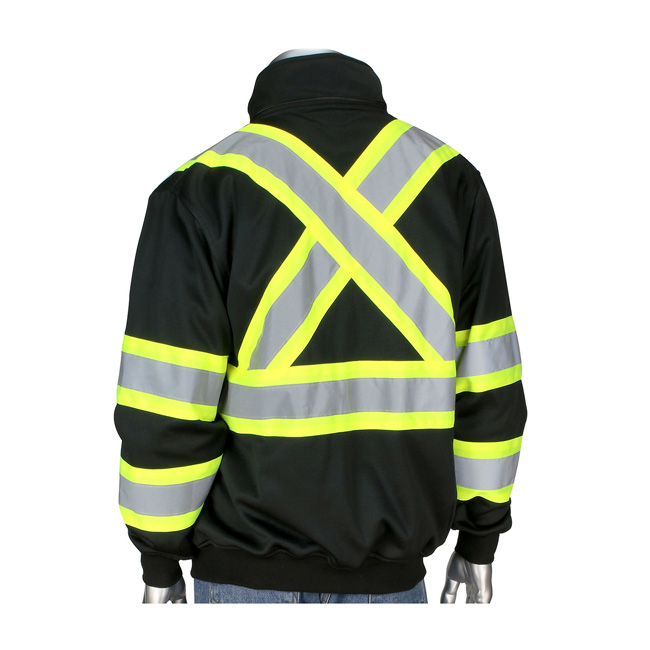PIP ANSI Class 3 - Full Zip Two-Tone X-Back Fleece Sweatshirt from GME Supply
