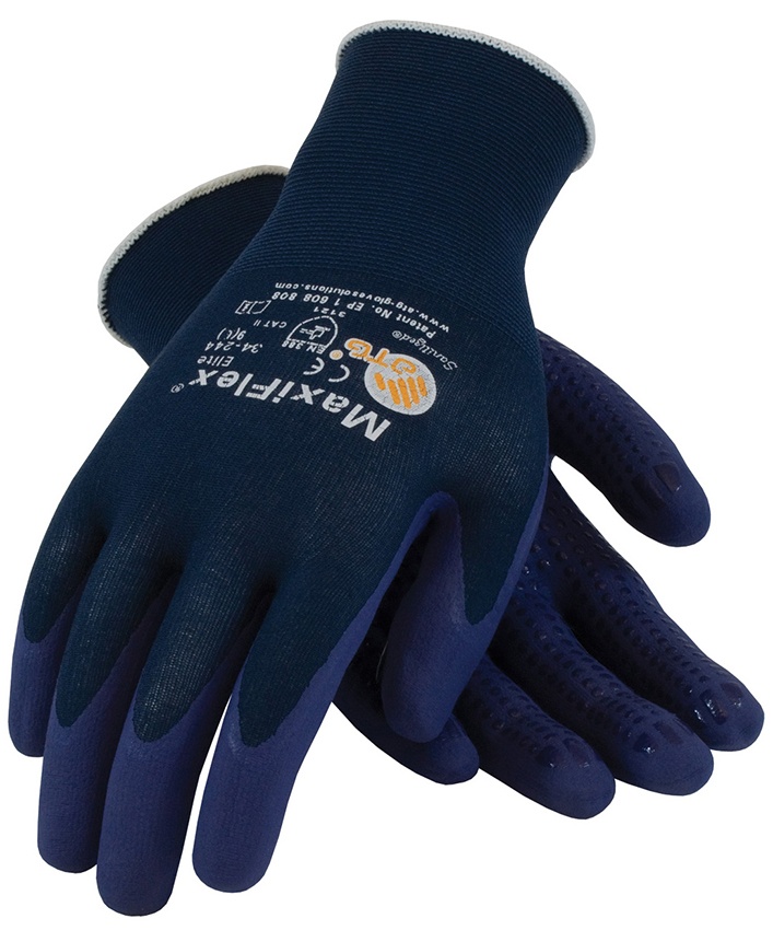 MaxiFlex Elite Nylon Gloves with Micro Dot Palm (12 Pair) from GME Supply