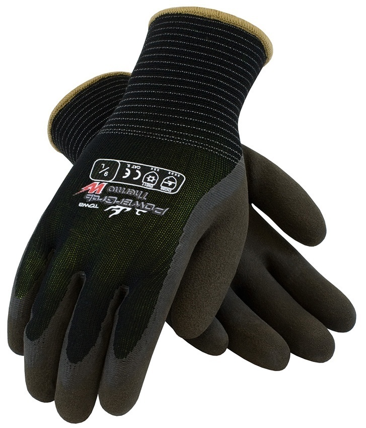 PowerGrab Thermo Black Acrylic Gloves (12 Pair) from GME Supply