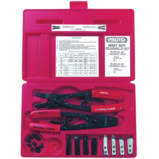 Proto 18 Piece Large Pliers Set with Replaceable Tips from GME Supply