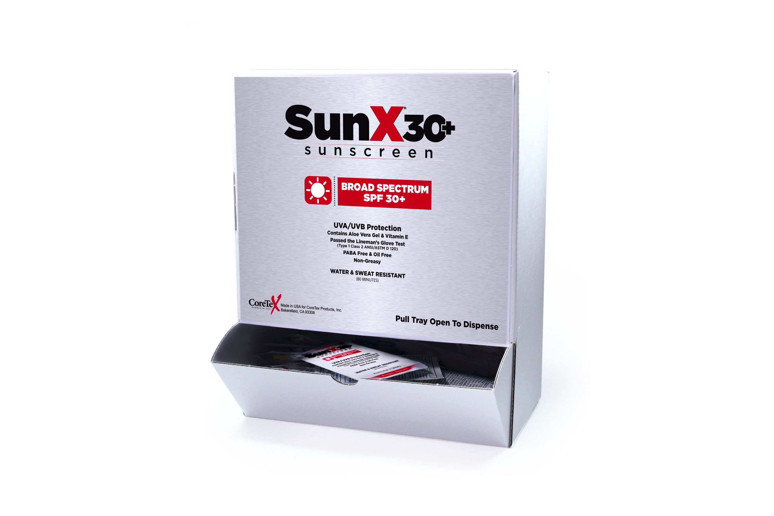 First Aid Only SunX30 Sunscreen Lotion Packets from GME Supply