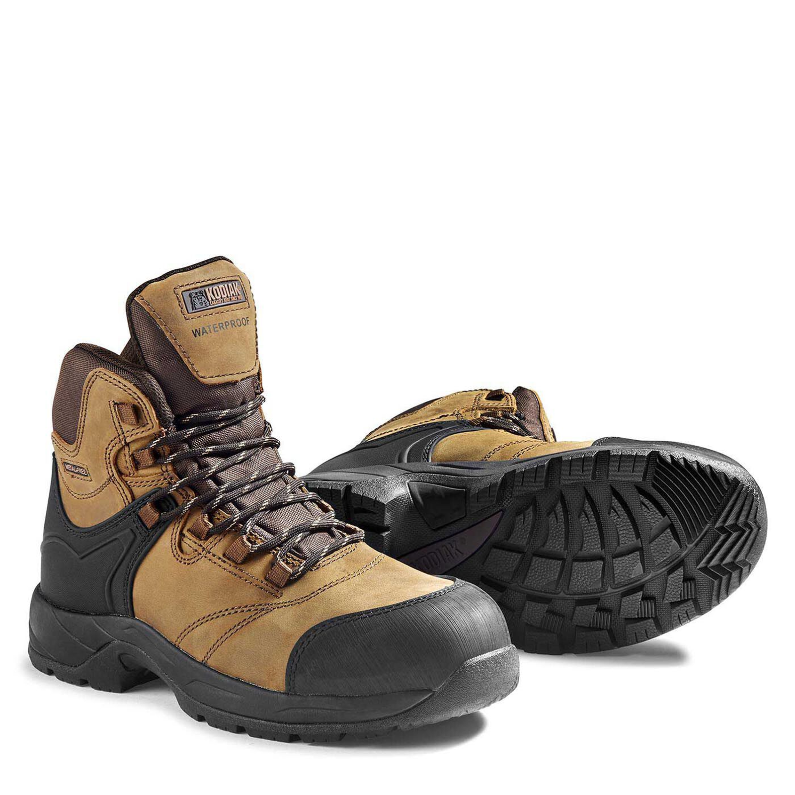 Kodiak Men's Journey Waterproof Hiker Safety Work Boots with Composite Toe from GME Supply