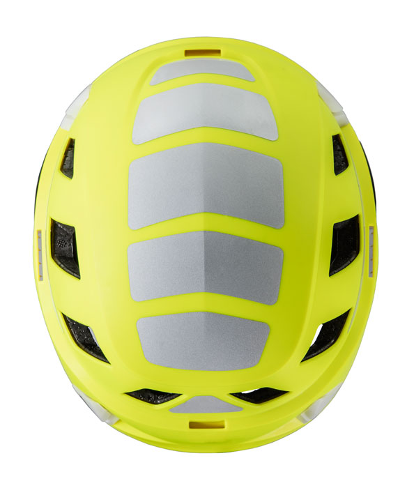 Hi-Viz Vented Yellow with Reflective Stickers - Top Down from GME Supply