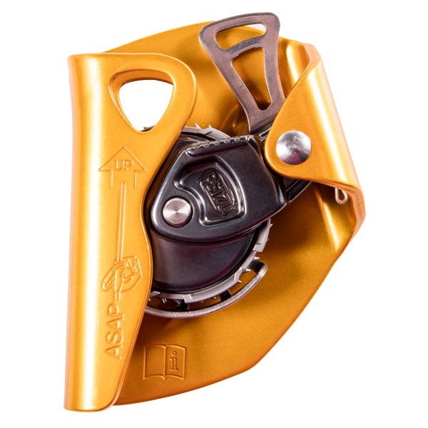 Petzl Asap Lock Fall Arrester Rope Grab With sorber and carabiner