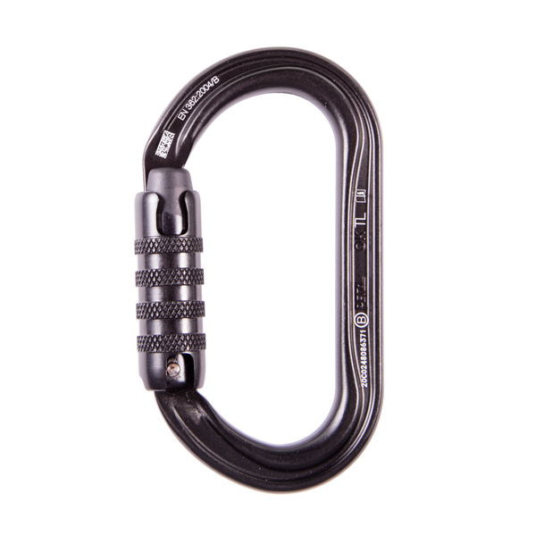 Petzl OK Aluminum Oval Carabiner Triact-Lock - Black from GME Supply