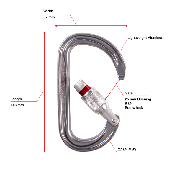 Petzl Am'D Screw-Lock from GME Supply