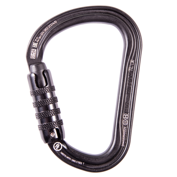 Petzl M36A TLN William Triact-Lock Aluminum Carabiner-Gray from GME Supply