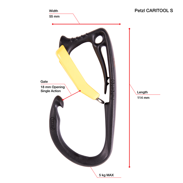 Petzl CARITOOL Harness Tool Holder-Small from GME Supply
