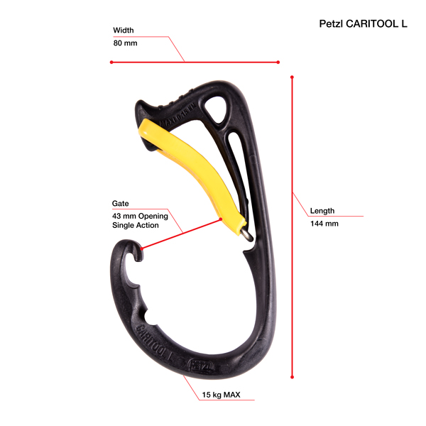 Petzl CARITOOL Harness Tool Holder- Large from GME Supply