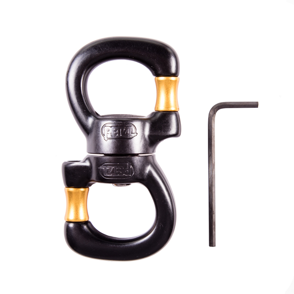 Petzl SWIVEL OPEN gated swivel for climbing and rescue gear Petzl SWIVEL OPEN gated swivel for climbing and rescue gear