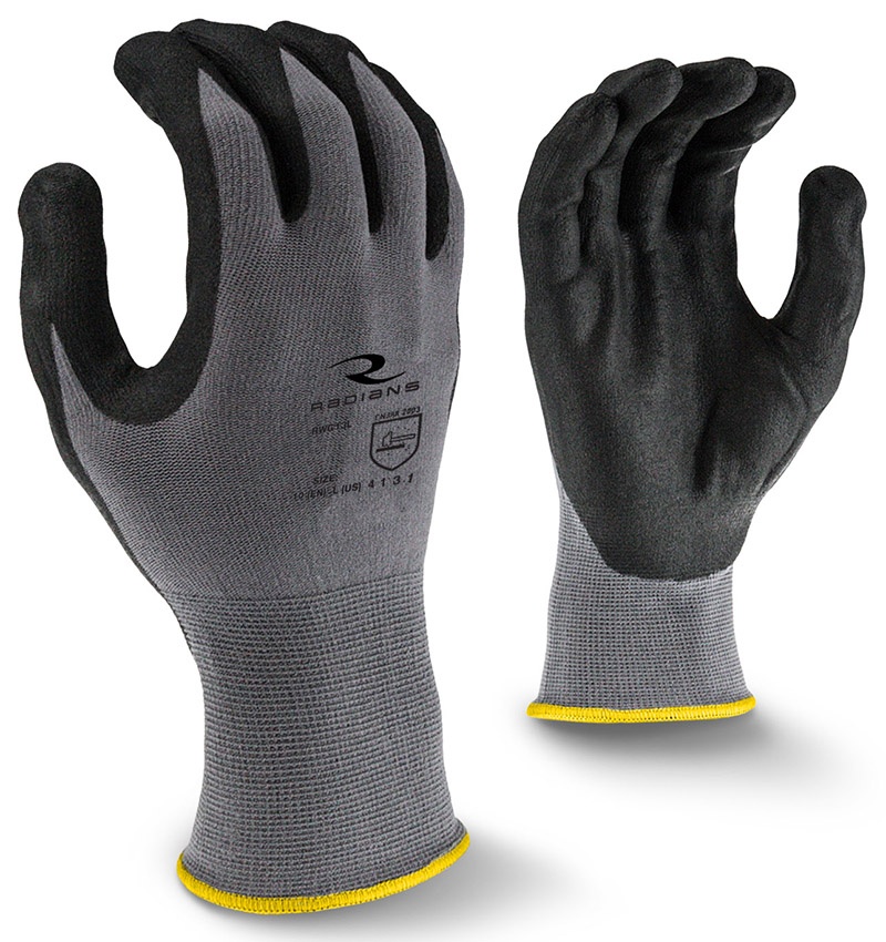 Radians Foam Nitrile Gloves from GME Supply