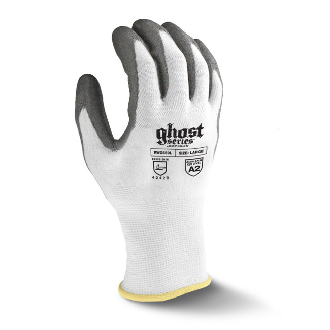 Radians RWG550 Ghost Series Cut Protection Level A2 Work Glove from GME Supply