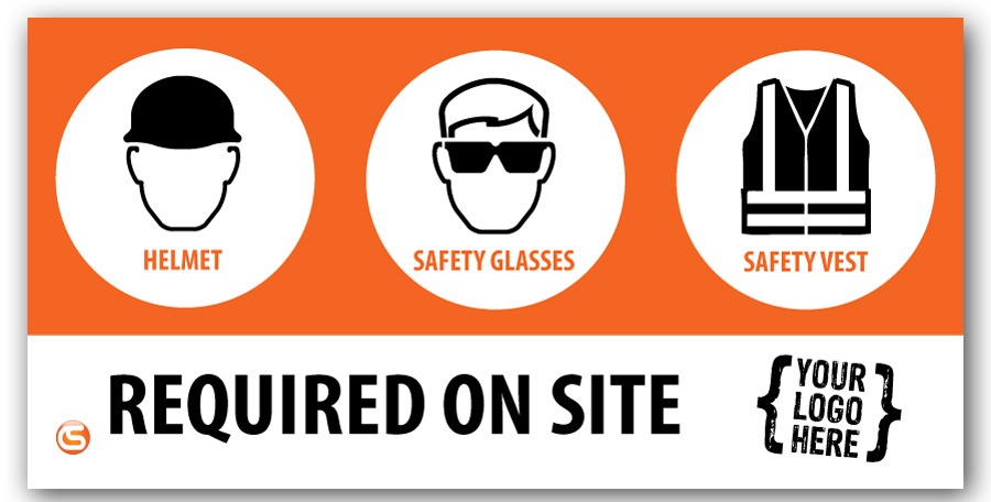 Required Job Site PPE Banner from GME Supply