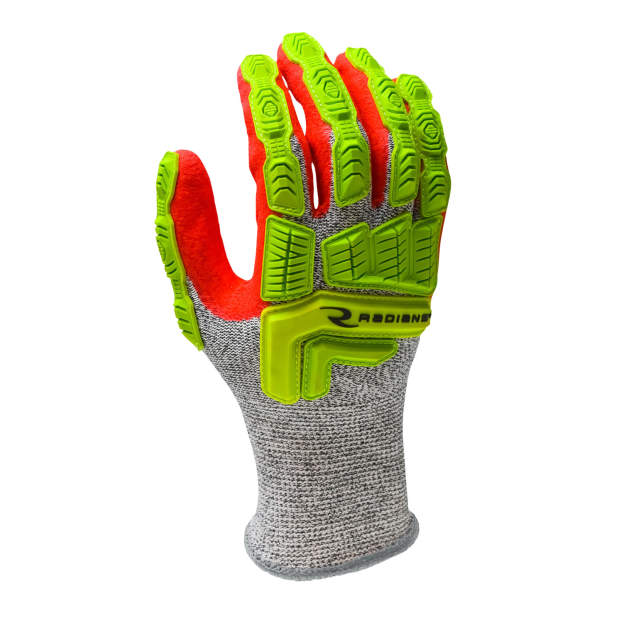 Radians Cut Protection A5 Sandy Foam Nitrile Coated Work Gloves from GME Supply