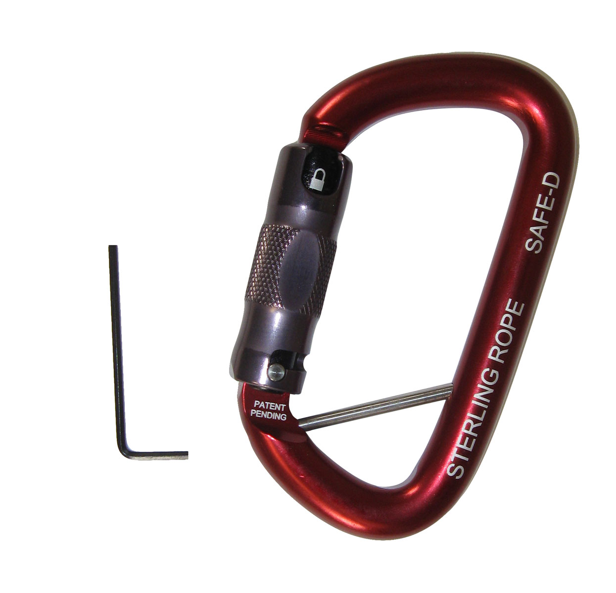 Sterling Rope Safe-D Carabiner With Captive Eye Pin from GME Supply