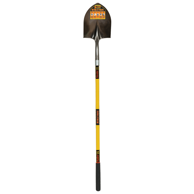 Seymour Round Point Shovel with 48 Inch Fiberglass Handle from GME Supply