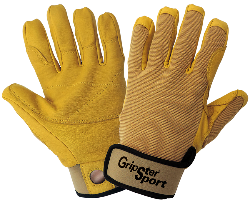 Gripster Sport Premium Goatskin Leather Climbing Gloves (12 Pair)