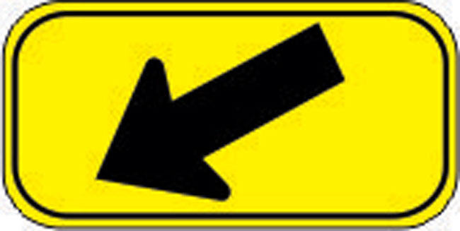 Reflective Arrow Sign from GME Supply