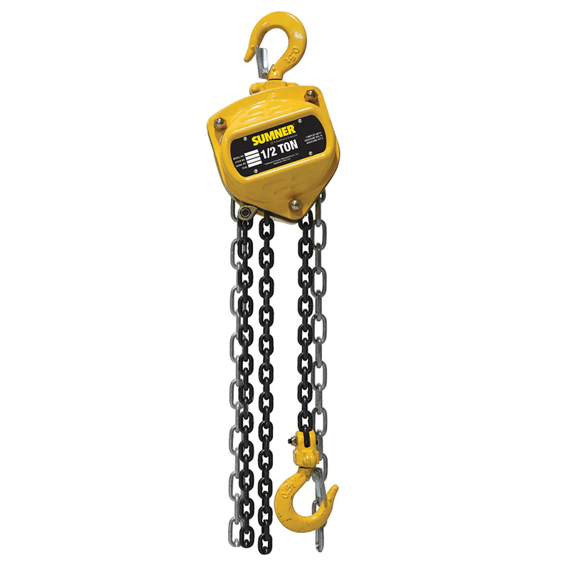 Sumner CB050C15 1/2 Ton Chain Hoist - 15 Feet Long from GME Supply