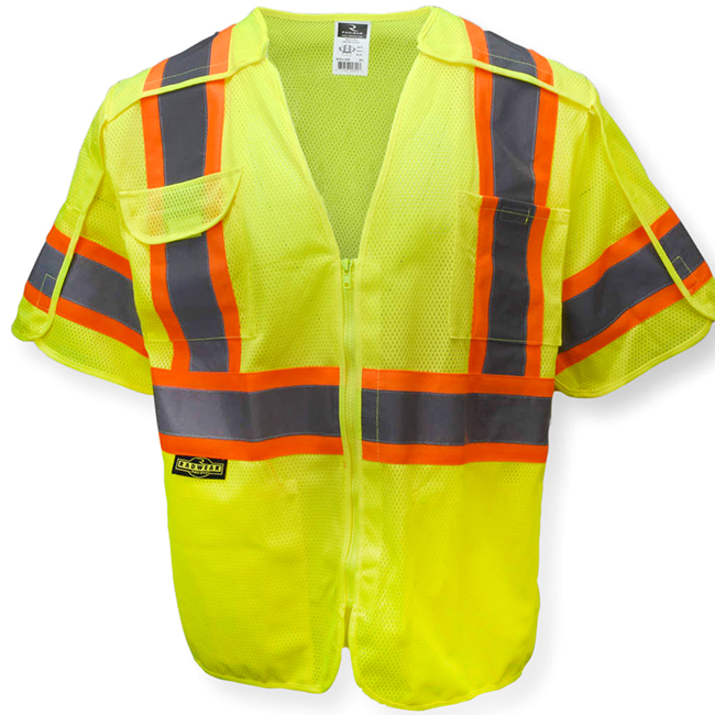 Radians SV24-3GM-M/L Polyester Mesh Class 3 Breakaway Surveyor Vest Radians SV24-3GM-M/L Polyester Mesh Class 3 Breakaway Surveyor Vest