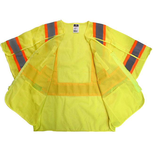 Radians SV24-3GM-XL/2X Polyester Mesh Class 3 Breakaway Surveyor Vest Radians SV24-3GM-XL/2X Polyester Mesh Class 3 Breakaway Surveyor Vest