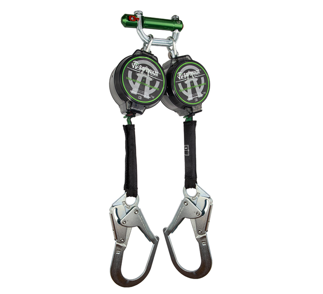 7' Dual Leg Web Retractable with Steel Rebar Hooks from GME Supply