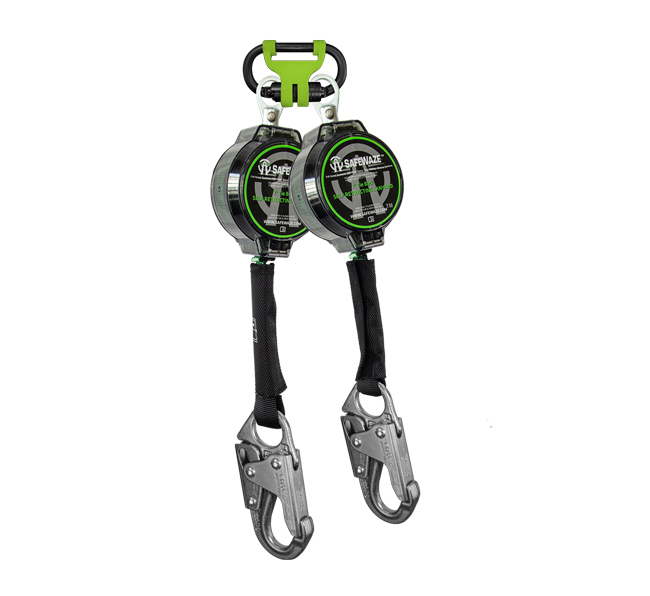 7' Dual Leg Web Retractable with Steel Snap Hooks & 1014 BWB from GME Supply