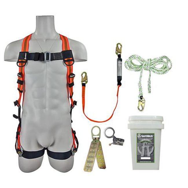 SafeWaze Roofer's Fall Protection Compliance Kit Premium from GME Supply