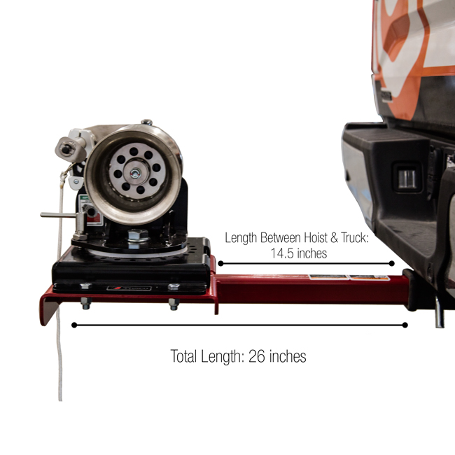 Thern 1,000 lb Capstan Winch with Swivel Mount