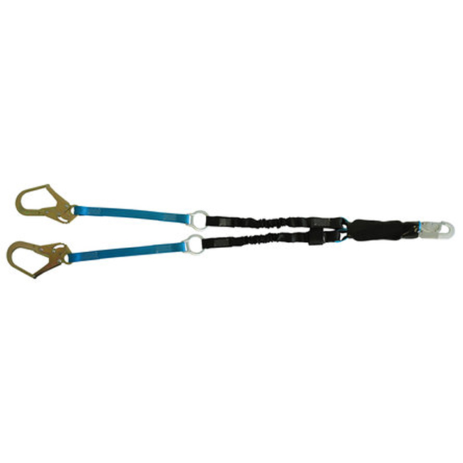 Tractel tracpac F2 Lanyard Extendible with Rescue Rings - Two Legs - 4.5 to 6 Feet from GME Supply