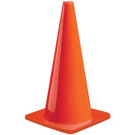 12 Inch PVC Traffic Cone without Reflective Collars from GME Supply