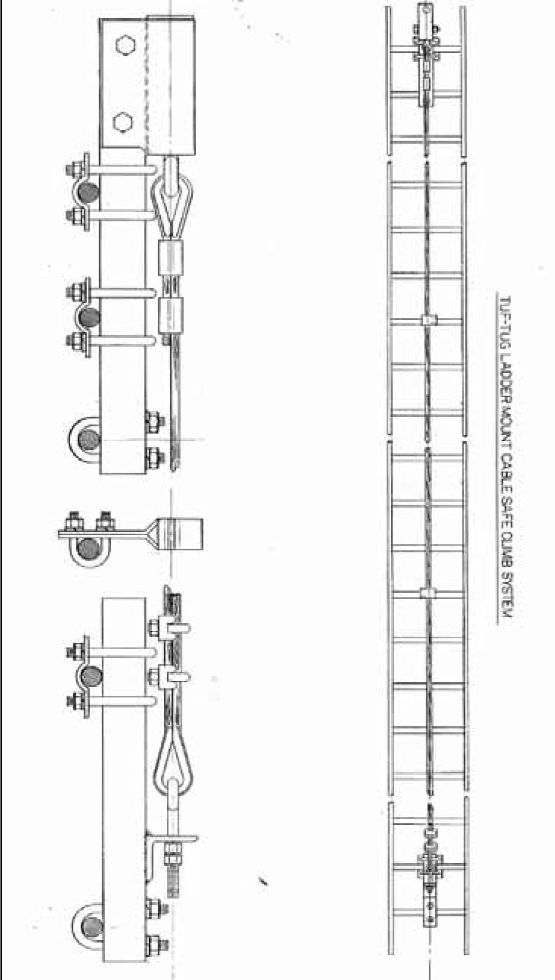 Tuf-Tug Fixed Ladder Cable Safe Climb System from GME Supply